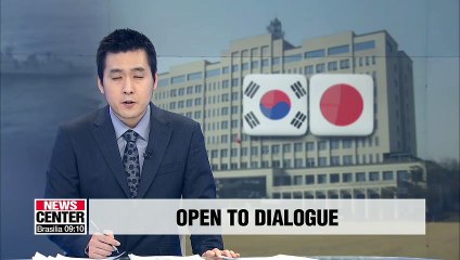 S. Korea's defense ministry says it's always open to dialogue to resolve recent spats with Japan