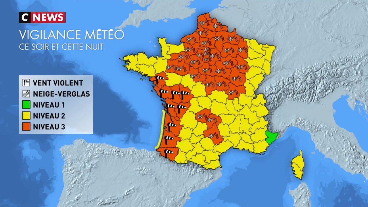 La tempête Gabriel amène vent, neige et verglas...