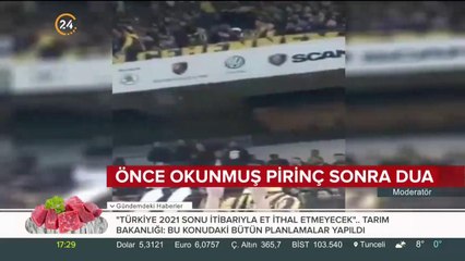 Önce okunmuş pirinç sonra dua