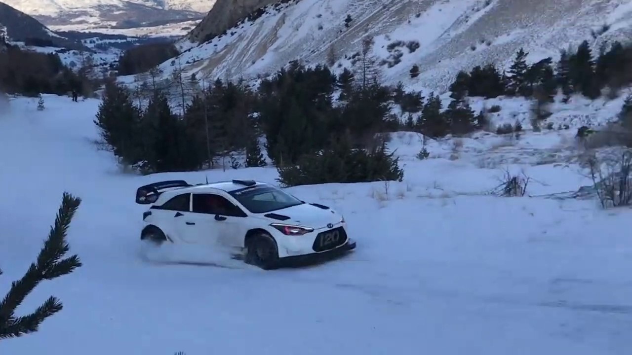 Rally Monte Carlo 2019 -Tests  Sebastien Loeb -_Thierry Neuville - Andreas Mikkelsen