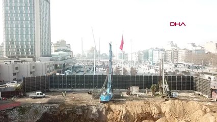 İstanbul- Yeni Akm Projesinde Temel Çalışmaları Havadan Görüntülendi