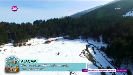 Gökyüzünden, Alaçam'ı geziyor