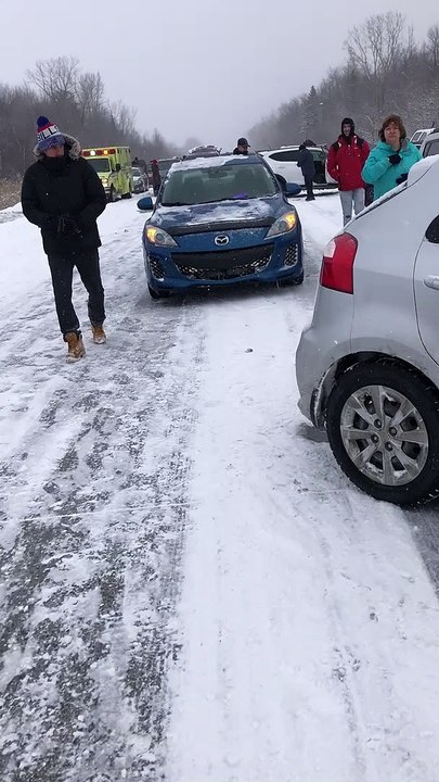 Massive Pile Up Closes Canadian Highway