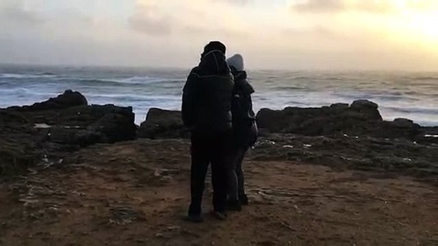 La tempête Gabriel au puits d'enfer aux Sables-d'Olonne