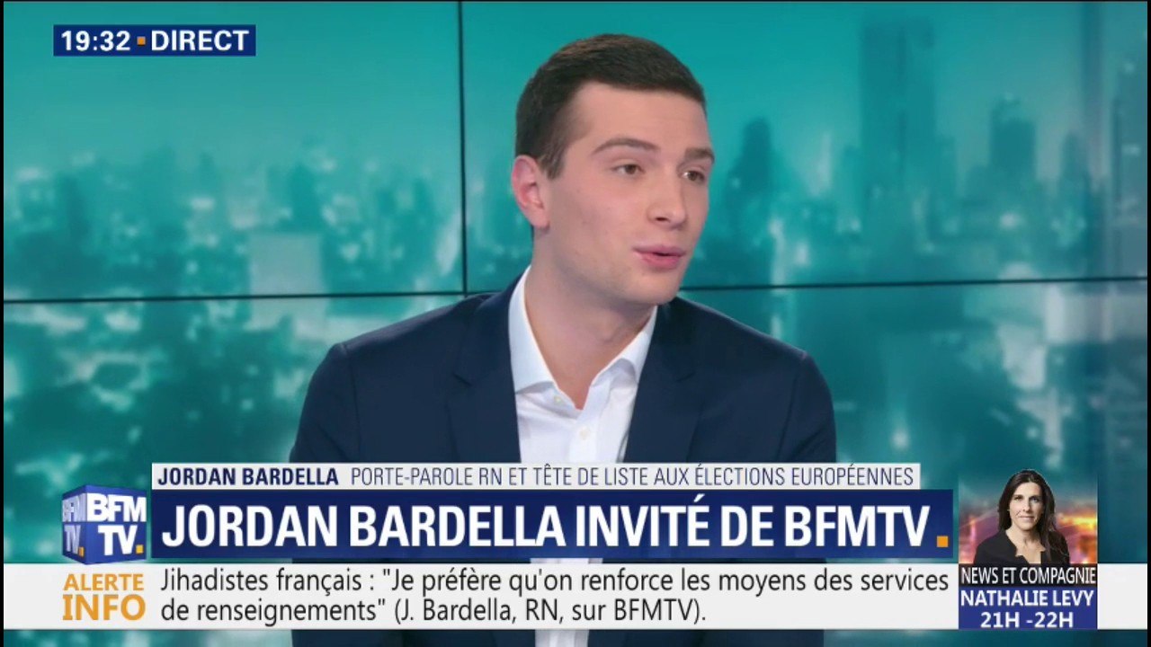 Jordan Bardella (RN) à propos des critiques sur son âge: "Je ne vais pas m'abaisser à commenter les remarques de M. Hortefeux"