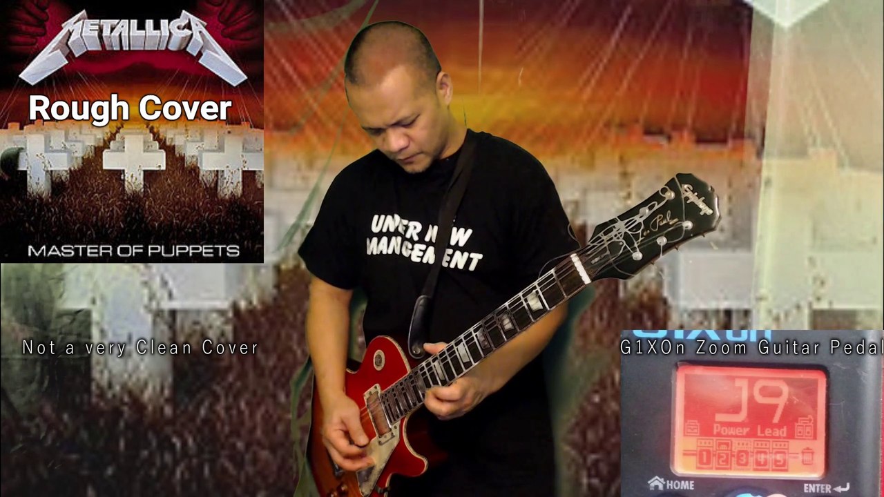 Metallica - Master of Puppets Guitar cover - Messy