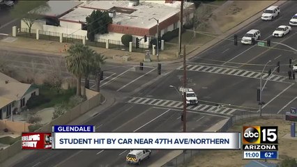 Apollo High School student hit by car in Glendale