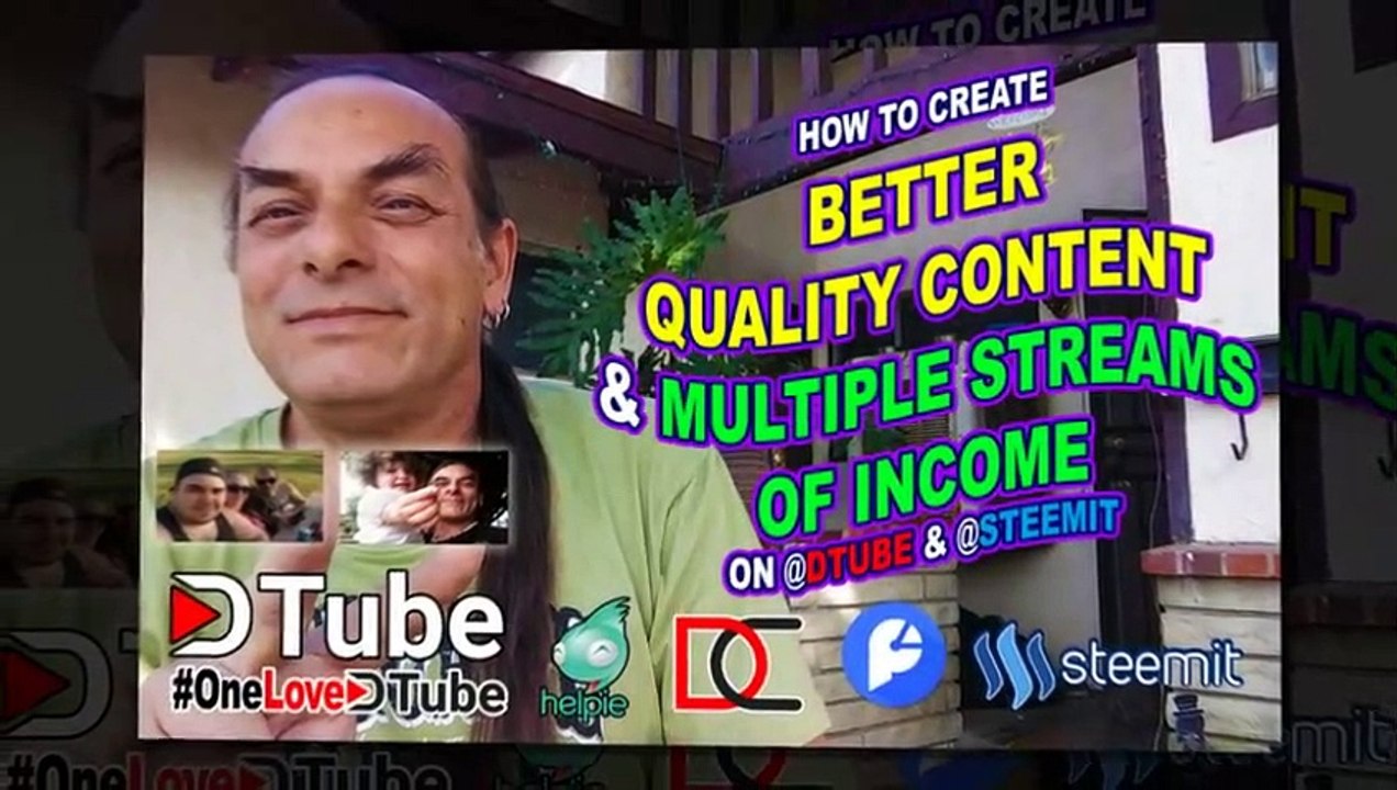 How to Create Better Quality Content and Multiple Streams of Income on @dtube and @steemit - Some SEO Tips as Well