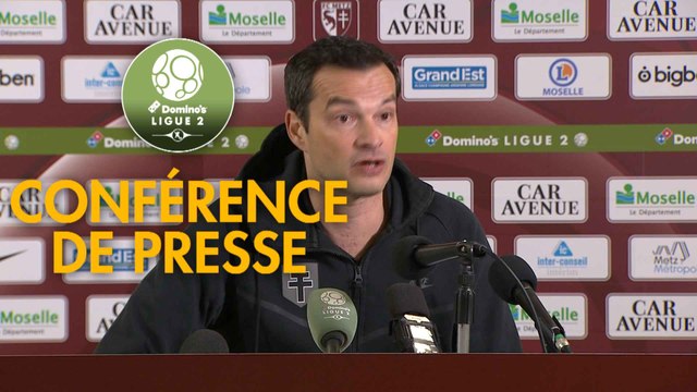Conférence de presse FC Metz - AS Nancy Lorraine (3-0) : Frédéric ANTONETTI (FCM) - Alain PERRIN (ASNL) - 2018/2019