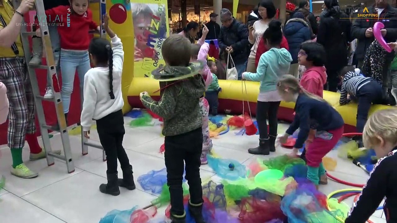 Tolle Stimmung bei Kinder Mitmach Zirkus im Citygade Shopping