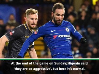 Higuain said English football is 'so aggressive' - Sarri