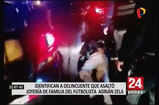 ‘Cachetón’ habría robado joyería de la familia del futbolista Zela