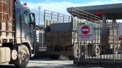 İdlib´deki gözlem noktaları için beton blok sevkiyatı