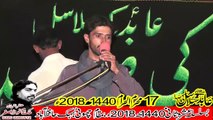 Zakir Syed Nazeer Ul Hassan Jhang  17th Muhram 1440(2018) Choti Behak Hafizabad
