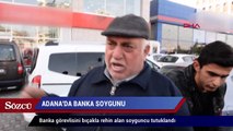 Banka görevlisini bıçakla rehin alan soyguncu tutuklandı