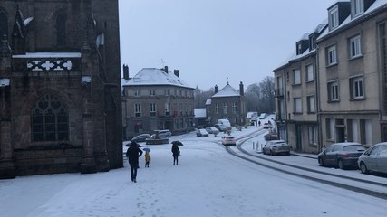 Toujours de la neige à Vire le 30 janvier