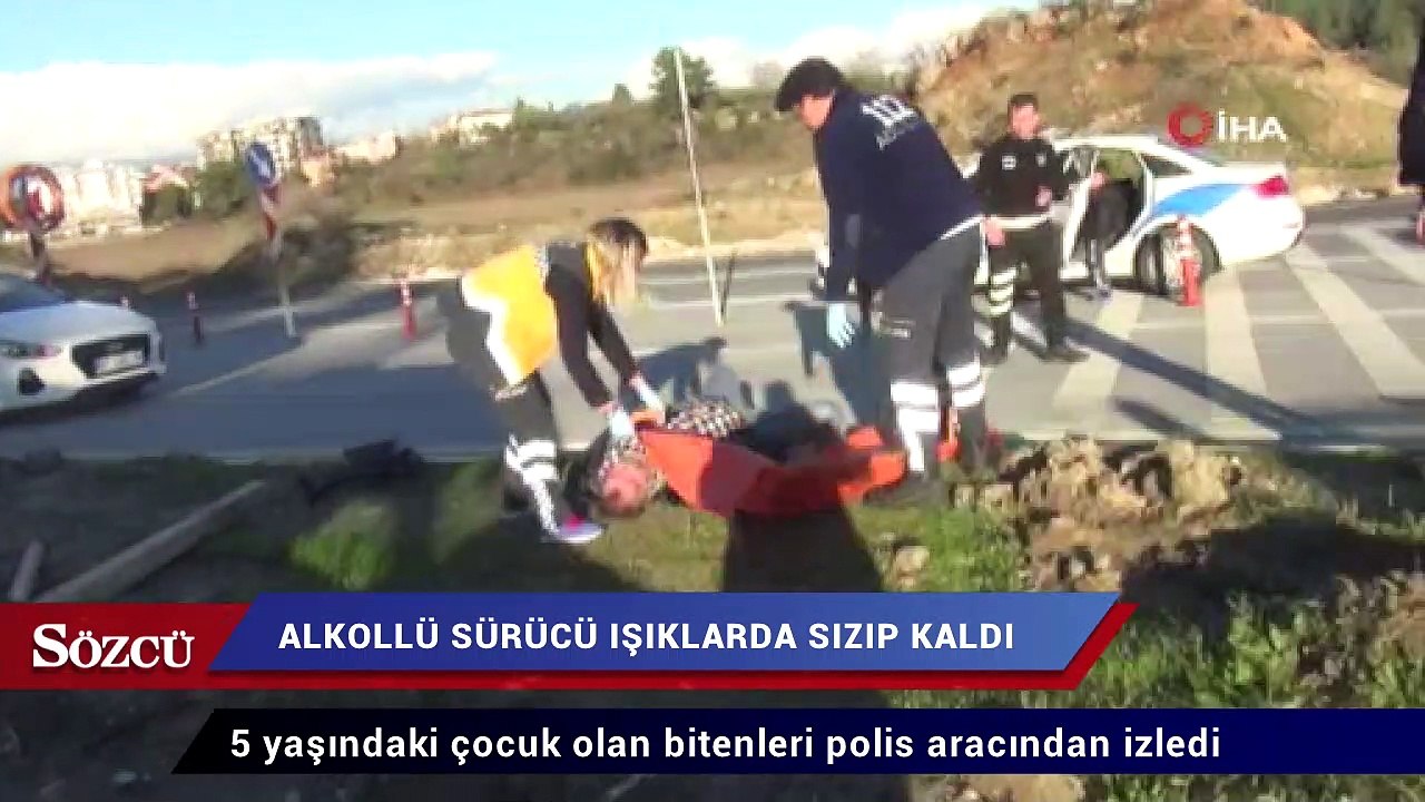 Trafik ışıklarında sızıp kaldı, ne polis ne sağ...