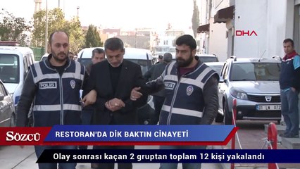 Restoranda ‘dik baktın’ cinayeti