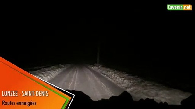 Lonzée - Saint-Denis - routes enneigées