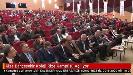 Rize Bahçeşehir Koleji Rize Kampüsü Açılıyor