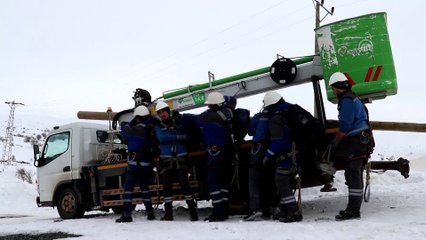 Enerji timlerinin kara kışta zorlu mesaisi (1) - ELAZIĞ