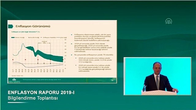 Çetinkaya: 'Enflasyonun 2019 sonunda yüzde 14,6 olarak gerçekleşeceğini tahmin ediyoruz' - ANKARA