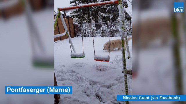 Réveil sous la neige dans la Marne et les Ardennes