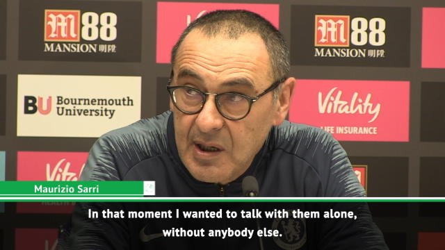 I wanted to speak to players alone - Sarri on dressing room rant