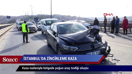 İstanbul’da trafiği kilitleyen kaza
