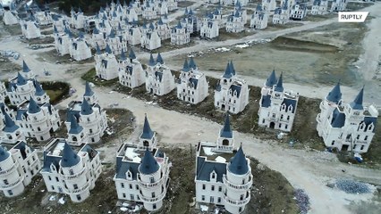 Take a tour of this ghost-town of abandoned Disney-like castles