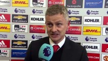 Ole Gunnar Solskjaer reacts to Man United's late comeback against Burnley