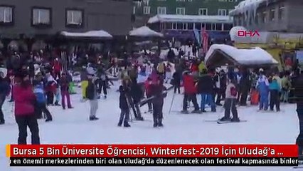 Bursa 5 Bin Üniversite Öğrencisi, Winterfest-2019 İçin Uludağ'a Akın Etti