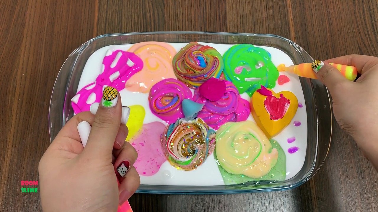 MIXING GLITTER AND HOMEMADE SLIME INTO GLOSSY SLIME || SLIME SMOOTHIE|| MOST SATISFYING SLIME VIDEOS