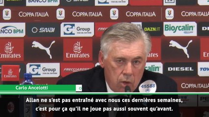 Transferts - Ancelotti : "Allan ? La situation est clarifiée"