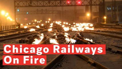Chicago Train Operator Sets Railway Lines On Fire