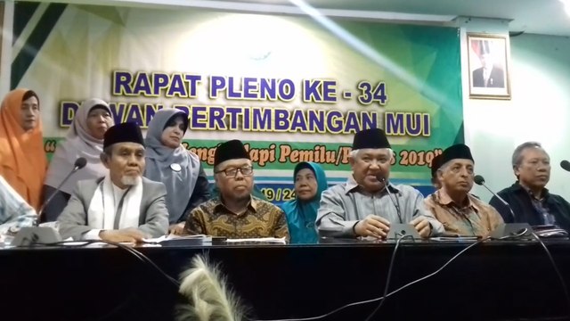 8 Poin Sikap Dewan Pertimbangan MUI Jelang Pemilu 2019