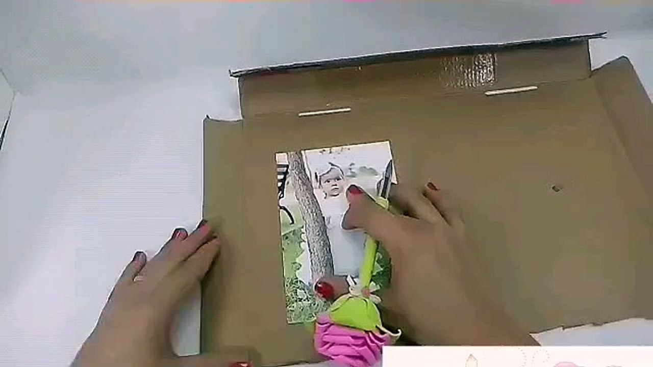 Como fazer porta retrato de papelão