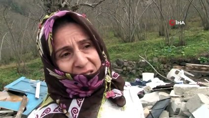 Trabzon'da Akılalmaz Olay! Doktora Gitti Döndüğünde Evi Yıkılmıştı