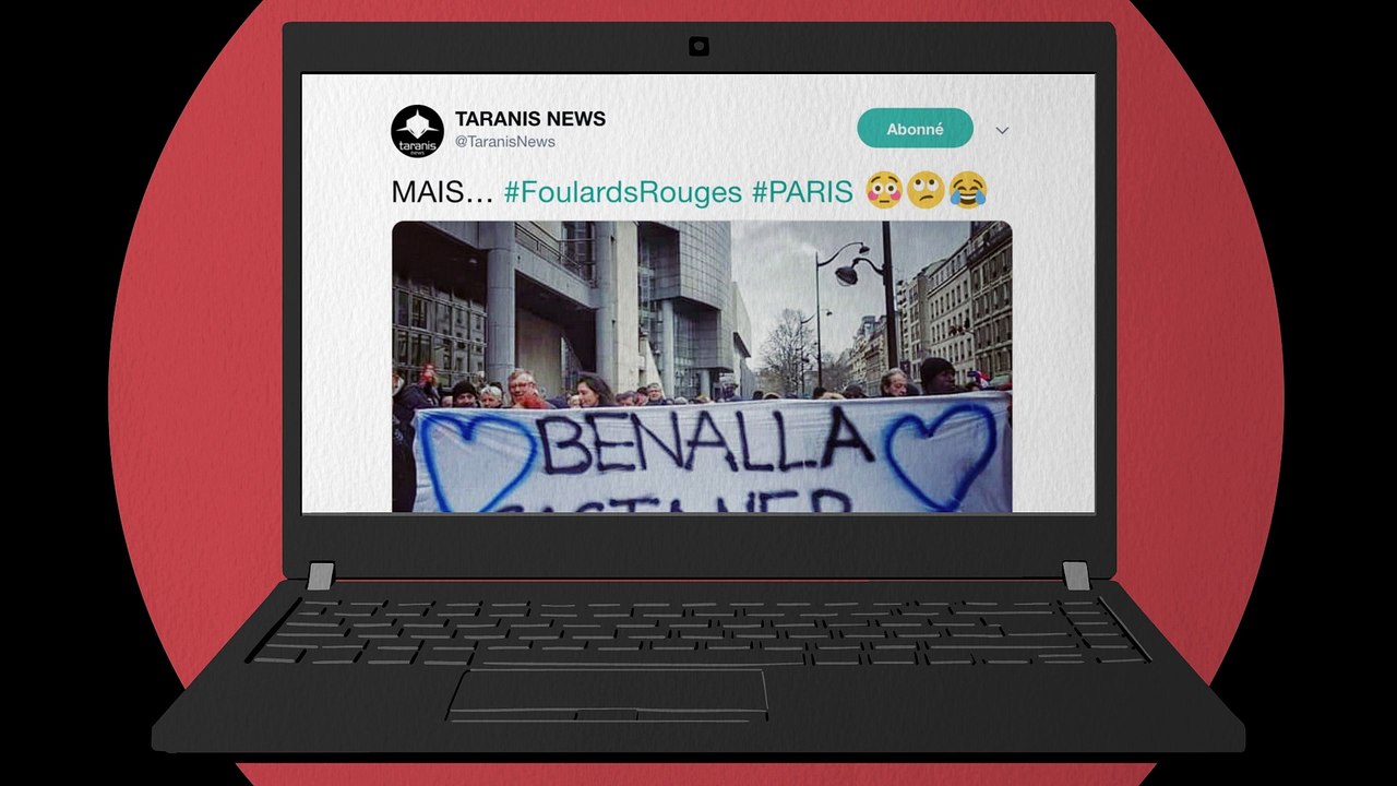 Des gilets jaunes trollent la manifestation des foulards rouges ? - DÉSINTOX - 30/1/2019