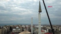 Taksim Camii Minaresi Külah Bölümü Yerleştirildi