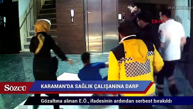 Karaman Pansumana gitti 'canını acıttığı' iddiasıyla sağlık görevlisine saldırdı
