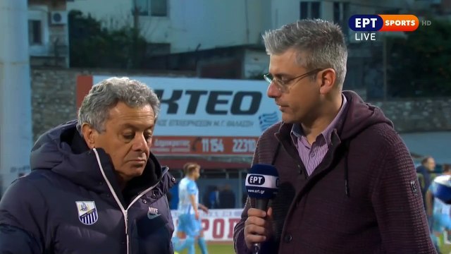 Μιχαηλίδης δηλώσεις μετα τον αγώνα Λαμία-Απόλλων Σμύρνης