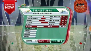 Sylhet Sixers vs Rajshahi Kings fast batting sylhet sixers  highlights