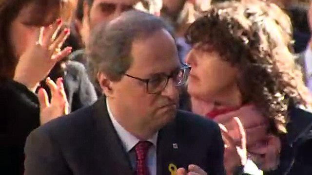 Torra pide apoyo a los presos: No nos dejaremos intimidar