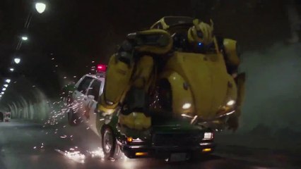 BUMBLEBEE Movie ''Police Chase'' Scene (FHD) Transformers Movie