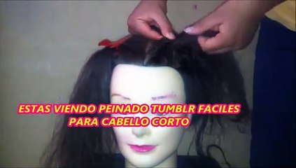 PEINADO PARA CABELLO CORTO TUMBLR