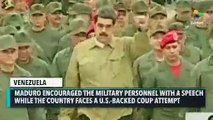Nicolas Maduro Meets With Venezuela’s Troops