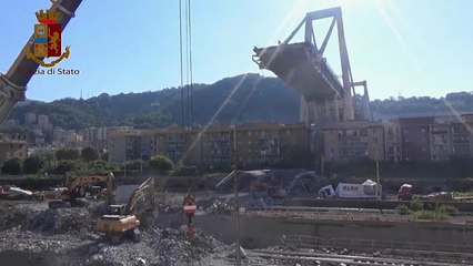 Ponte Morandi: demolizione, 8 febbraio