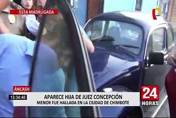 Chimborte: Juez Richard Concepción Carhuancho se reencontró con su hija