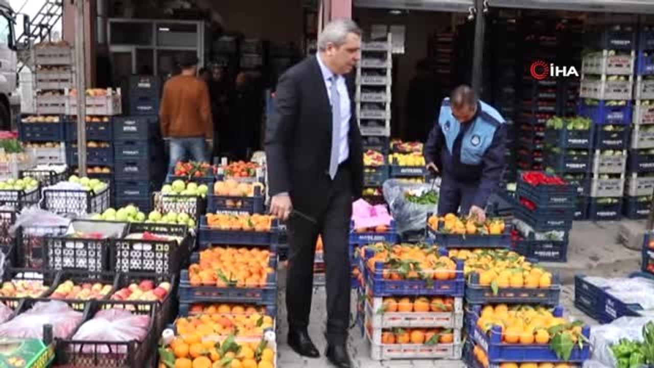 Mardin'de Sebze Hali ve Marketlere Fiyat Denetimi
